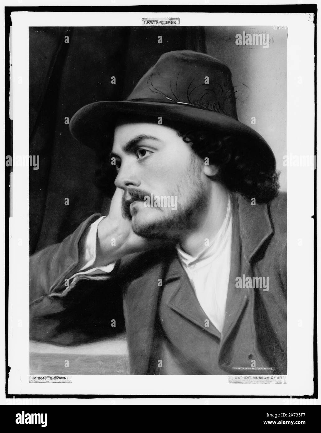 Giovanni, Datum basiert auf Detroit, Thistle Publications (1912)., negative Risse rechts unten., Foto eines Gemäldes signiert 'L.T. Ives, Rome, 1886' im Detroit Museum of Art., Detroit Publishing Co. No. M 9648., Geschenk; State Historical Society of Colorado; 1949, Men. Stockfoto