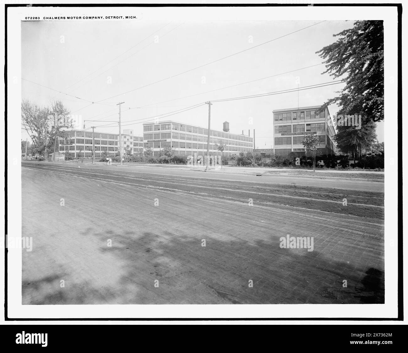 Chalmers Motor Company, Detroit, mir, Detroit Publishing Co.-Nr. 072283., Geschenk; State Historical Society of Colorado; 1949, Chalmers Motor Co., Industrieanlagen. , Automobilindustrie. , Usa, Michigan, Detroit. Stockfoto