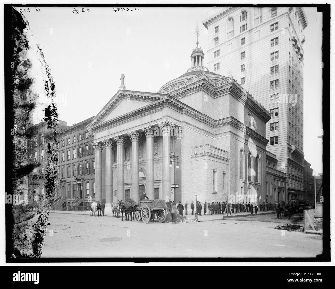 Dr. Parkhurst's (Madison Square Presbyterian) Church, New York, New York, New York, New York, Titel aus Jacke., 'H 319' auf negativ. Detroit Publishing Co.-Nr. 036494., Geschenk; State Historical Society of Colorado; 1949, Presbyterian Church. , Usa, New York (Bundesstaat), New York. Stockfoto