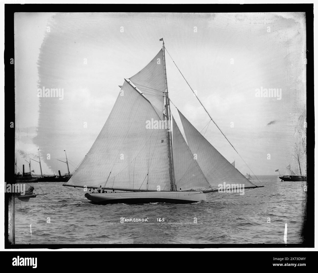 Anaconda, Attribution basiert auf Titel und Nummerierung., '165' auf negativ. No. Detroit Publishing Co. No., Geschenk; State Historical Society of Colorado; 1949, Anaconda (Yacht), Yachts. Stockfoto
