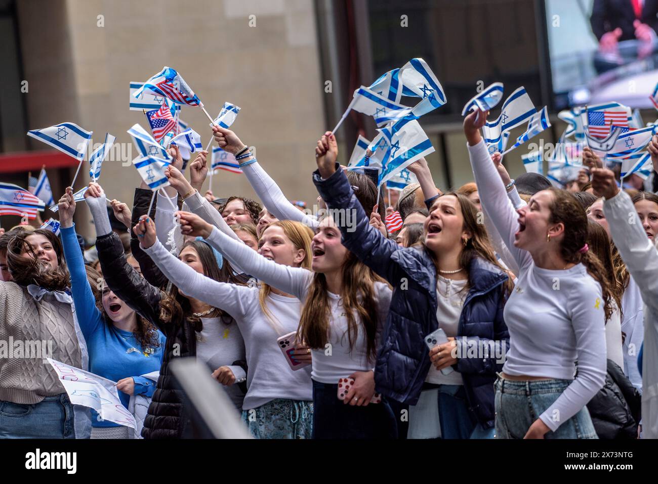 Yom Haatzmaut Chicago 2024 Stockfoto