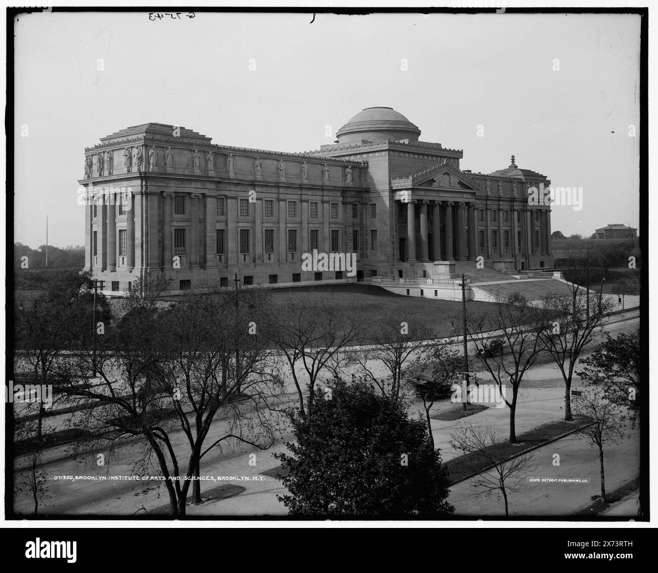 Brooklyn Institute of Arts and Sciences Brooklyn Museum, Brooklyn, N.Y., 'G 7543' on negative., Detroit Publishing Co.-Nr. 071920., Geschenk; State Historical Society of Colorado; 1949, Galerien & Museen. , Usa, New York (Bundesstaat), New York. Stockfoto