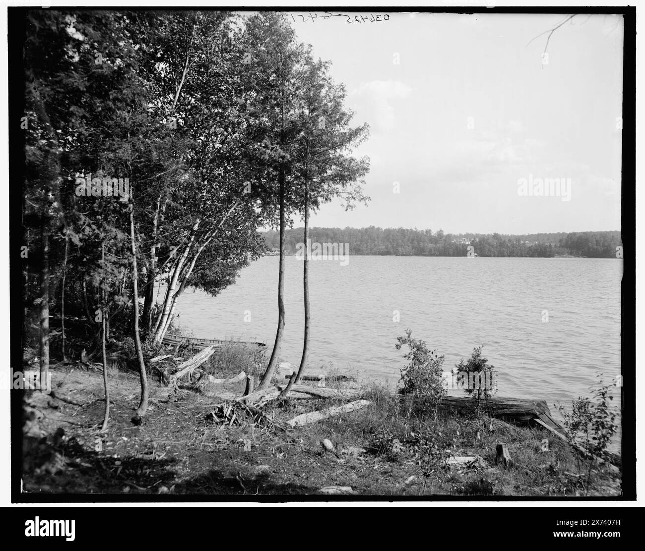Walloon Lake, mich. Titel aus Jacke, 'G 4517' auf negativ. Detroit Publishing Co.-Nr. 036425., Gift; State Historical Society of Colorado; 1949, Lakes & Ponds. Usa, Michigan, Wallonischen See. Stockfoto