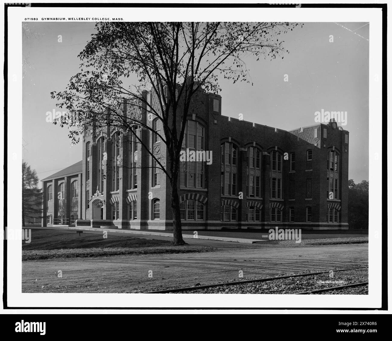 Gymnasium, Wellesley College, Mass., Detroit Publishing Co.-Nr. 071983., Geschenk; State Historical Society of Colorado; 1949, Universities & Colleges. , Fitnessräume. , Usa, Massachusetts, Wellesley. Stockfoto