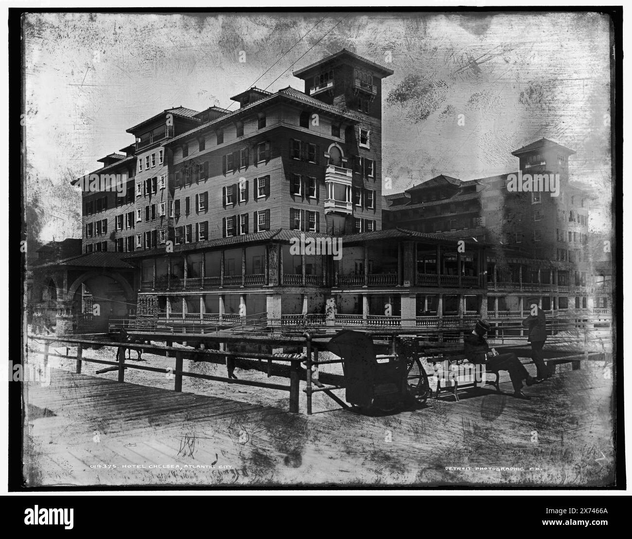 Hotel Chelsea, Atlantic City, Detroit Publishing Co.-Nr. 014375., Geschenk; State Historical Society of Colorado; 1949, Hotels. Usa, New Jersey, Atlantic City. Stockfoto