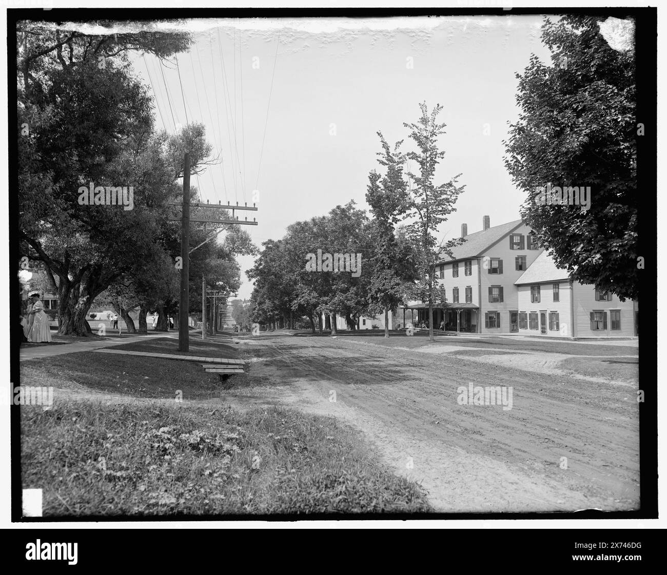 Bethlehem Street, Bethlehem, N.H., Titel aus Jacke, Detroit Publishing Co.-Nr. 036230., Geschenk; State Historical Society of Colorado; 1949, Dwellings. , Wohnstraßen. , Usa, New Hampshire, Bethlehem. Stockfoto
