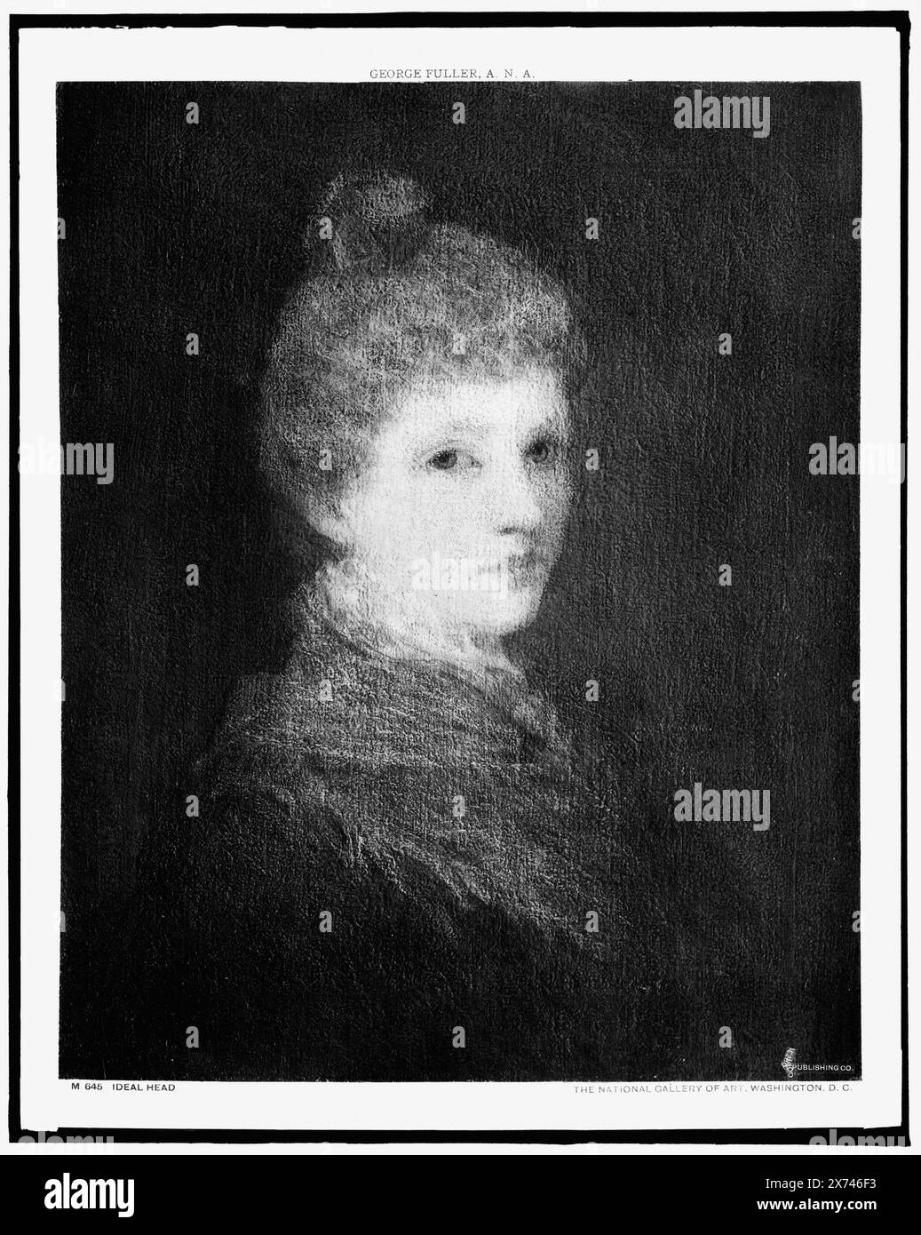 Ideal Head, Date Based on Detroit, Thistle Publications (1912)., Foto eines Gemäldes in der National Gallery of Art, Washington, D.C., Detroit Publishing Co. No. M 645., Geschenk; State Historical Society of Colorado; 1949, Women. Stockfoto