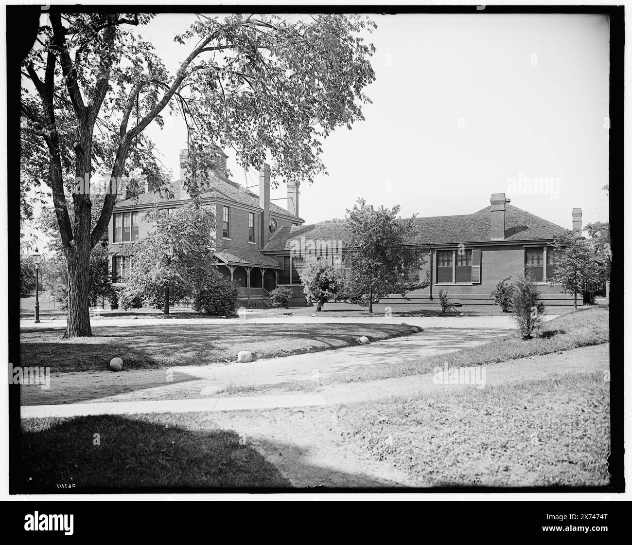 Entbindungsgebäude, New England Hospital for Women & Children, Dimock Street, Boston, Mass., Titel aus Jacke., '39' auf negativ. Detroit Publishing Co.-Nr. 068111., Geschenk; State Historical Society of Colorado; 1949, Hospitals. , Usa, Massachusetts, Boston. Stockfoto