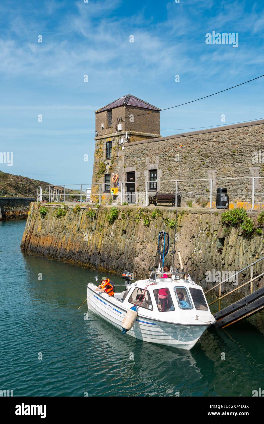 Hafen und Hafen von Amlwch, Anglesey, Wales, Vereinigtes Königreich Stockfoto