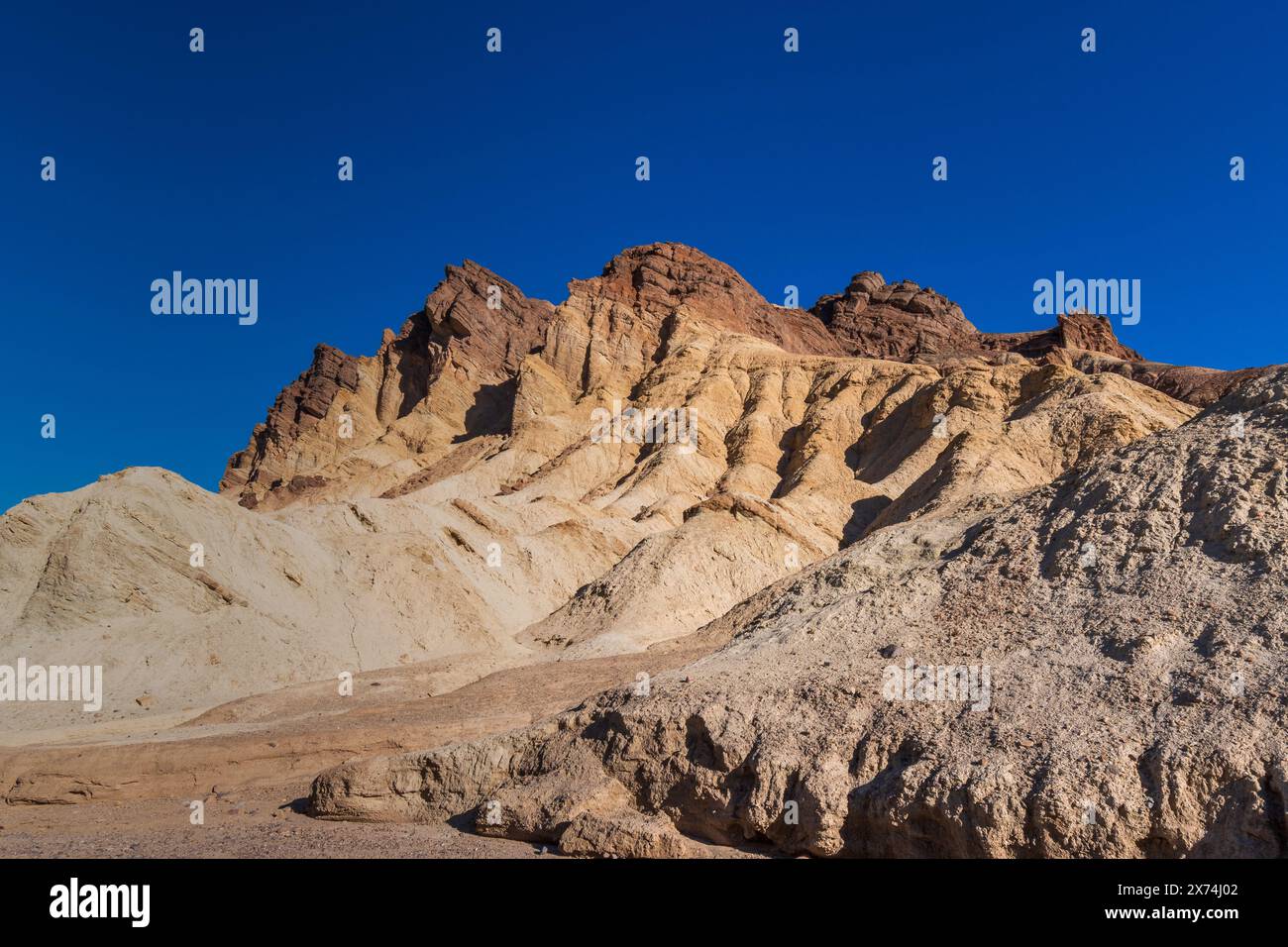 Sonnenaufgang Morgensonne im Golden Canyon, Death Valley National Park, Kalifornien, USA Stockfoto