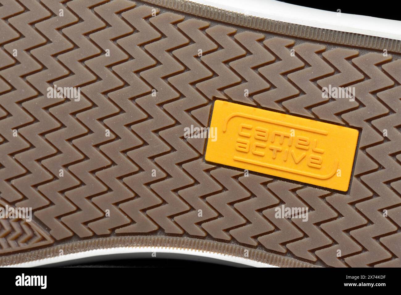 Camel Active Logo auf der Schuhaußensohle Stockfoto