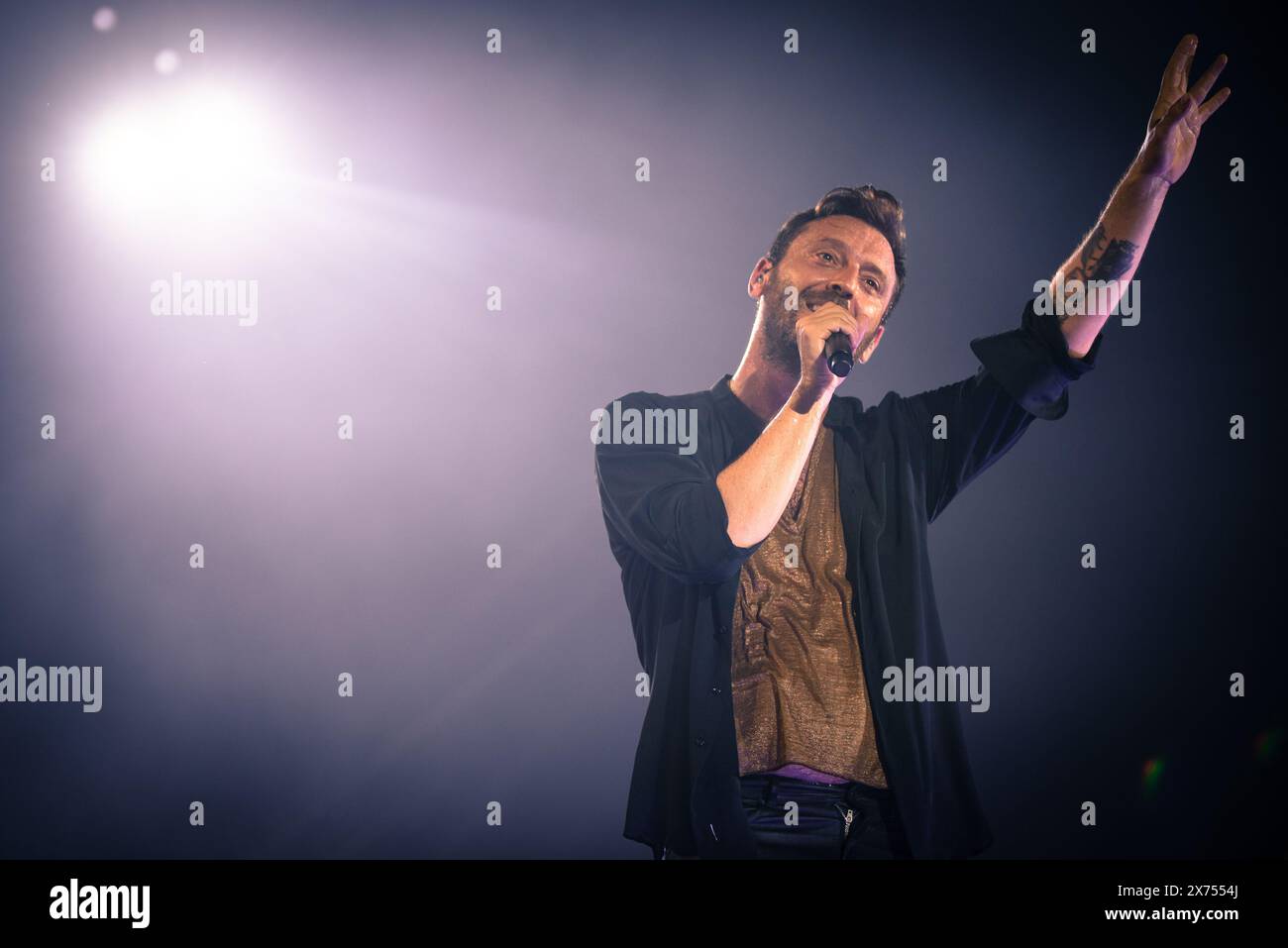 Torino, Italien. 2022 trat der italienische Sänger Cesare Cremonini live auf der Bühne des Stadio Grande Torino auf. Anrede: Andrea Pinna Stockfoto