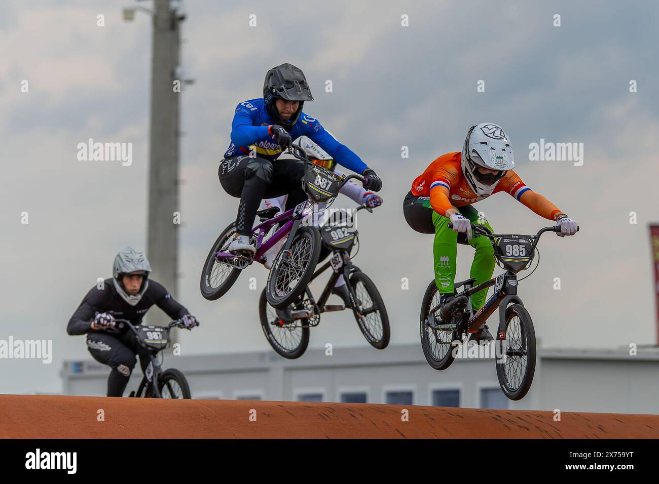 Rock Hill, USA. Mai 2024. ROCK HILL, USA – 17. MAI: Jesse de Veer aus den Niederlanden während der BMX Racing World Championships 2024 auf der Rock Hill BMX Supercross Track am 17. Mai 2024 in Rock Hill, USA. (Foto: Nico van Dartel/BSR Agency) Credit: BSR Agency/Alamy Live News Stockfoto