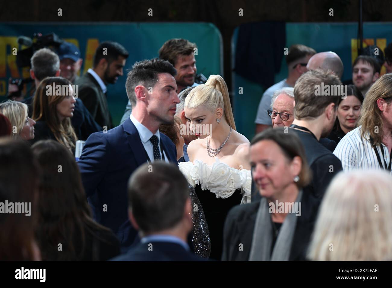 LONDON, ENGLAND, Großbritannien - 17. MAI 2024: Chris Hemsworth, Anya Taylor-Joy nimmt an der britischen Premiere von Furiosa: A Mad Max Saga im BFI IMAX in London Teil. Quelle: Siehe Li/Picture Capital/Alamy Live News Stockfoto