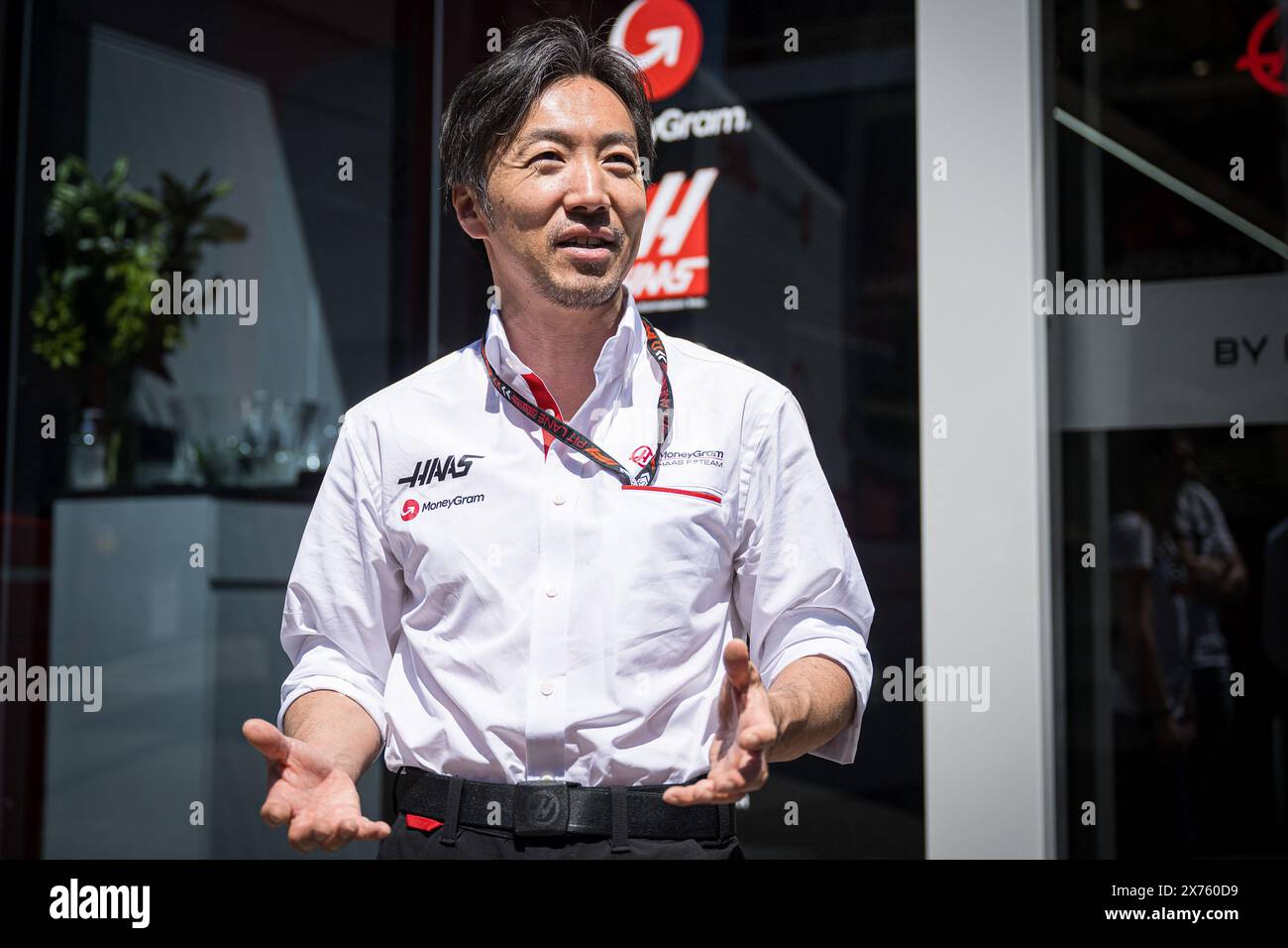 Imola, Italien. Mai 2024. MoneyGram Haas F1 Teamchef Ayao Komatsu wird im Fahrerlager des Emilia Romagna Grand Prix in Imola gesehen. Quelle: SOPA Images Limited/Alamy Live News Stockfoto