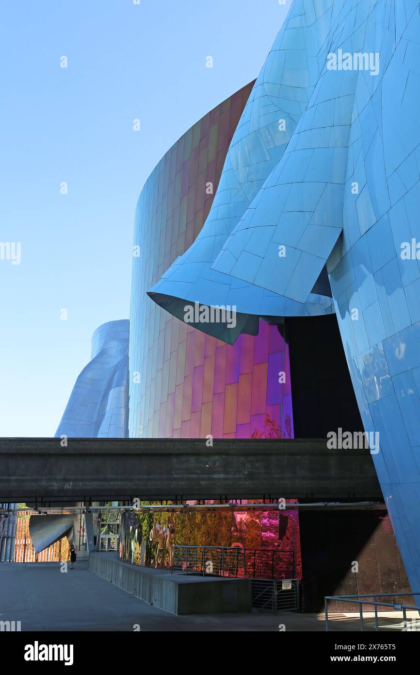 Museum of Pop Culture, Seattle Center, Harrison Street, Seattle, Elliott Bay, Puget Sound, Washington State, USA, Golf von Alaska, Nordamerika Stockfoto