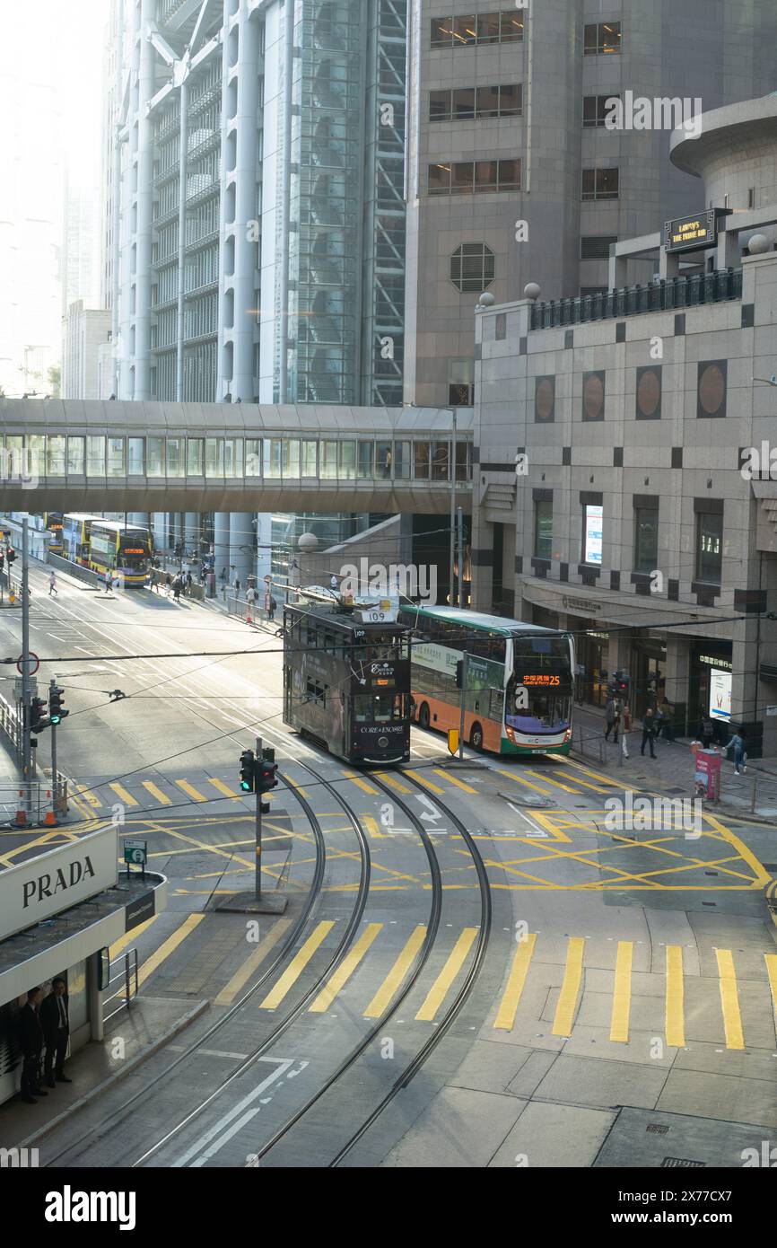 HONGKONG, CHINA - 07. DEZEMBER 2023: Stadtlandschaft Hongkongs. Stockfoto