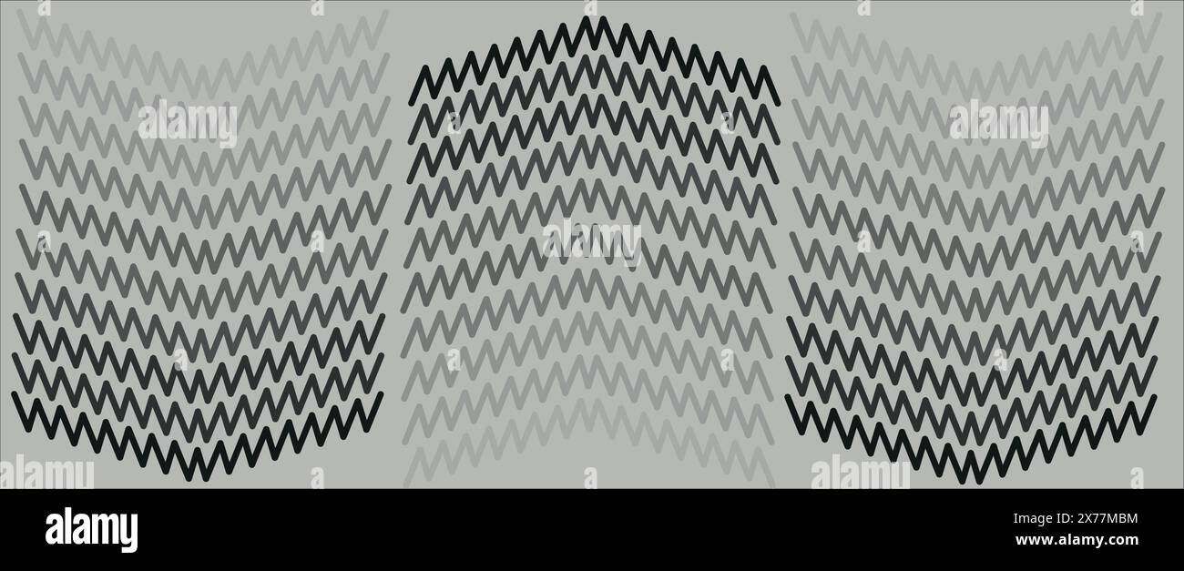 Hintergrund von V-förmigen Linien, abgestuft von schwarz bis hellgrau Stock Vektor