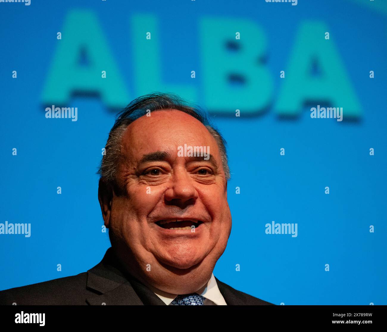 Lochgelly, Schottland, Großbritannien. Mai 2024. Alba Party Spring Campaign Conference fand im Lochgelly Centre in Lochgelly, Fife, statt. PIC; Rede von Alex Salmond. Iain Masterton/Alamy Live News Stockfoto