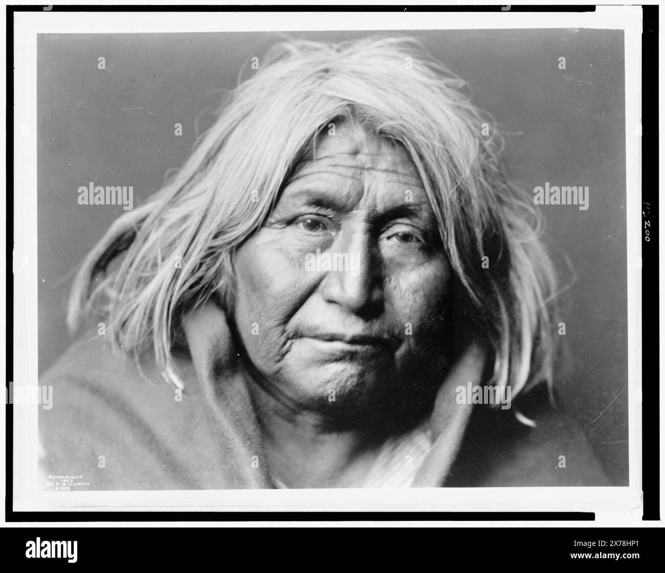 Apache de Gazza, Edward S. Curtis Collection, Curtis No 903.. Indianer von Nordamerika, 1900-1910. Apachen-Indianer, 1900-1910. Stockfoto