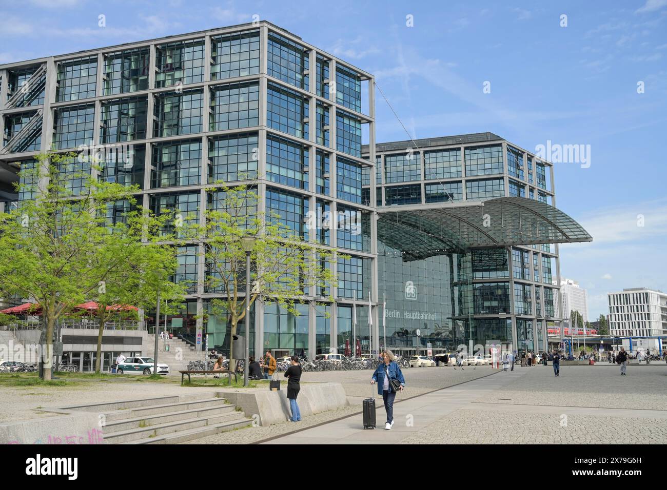 Hauptbahnhof Südseite, Washingtonplatz, Moabit, Mitte, Berlin, Deutschland Stockfoto