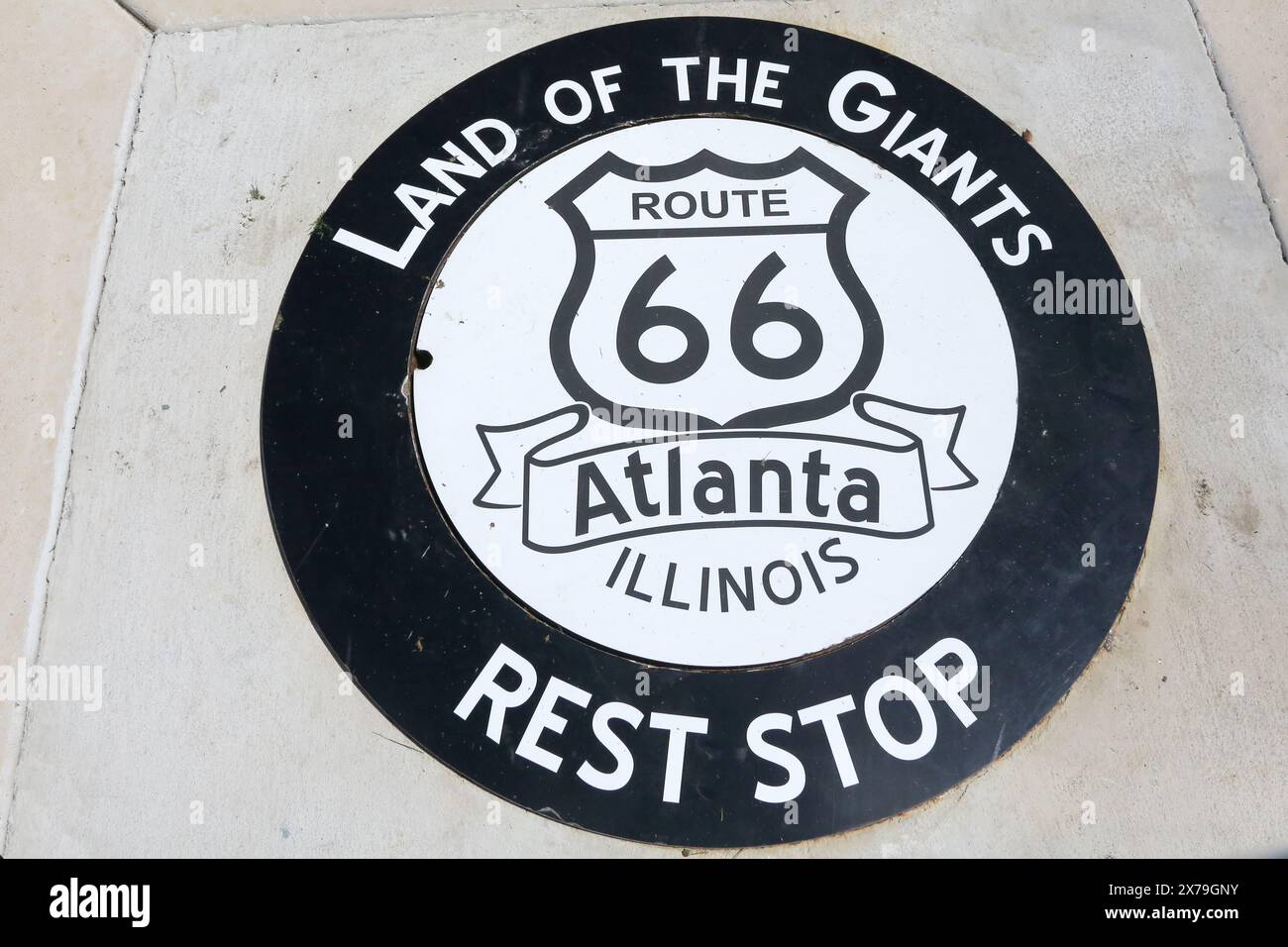 American Giants Museum in Downtown, Atlanta, Illinois Stockfoto