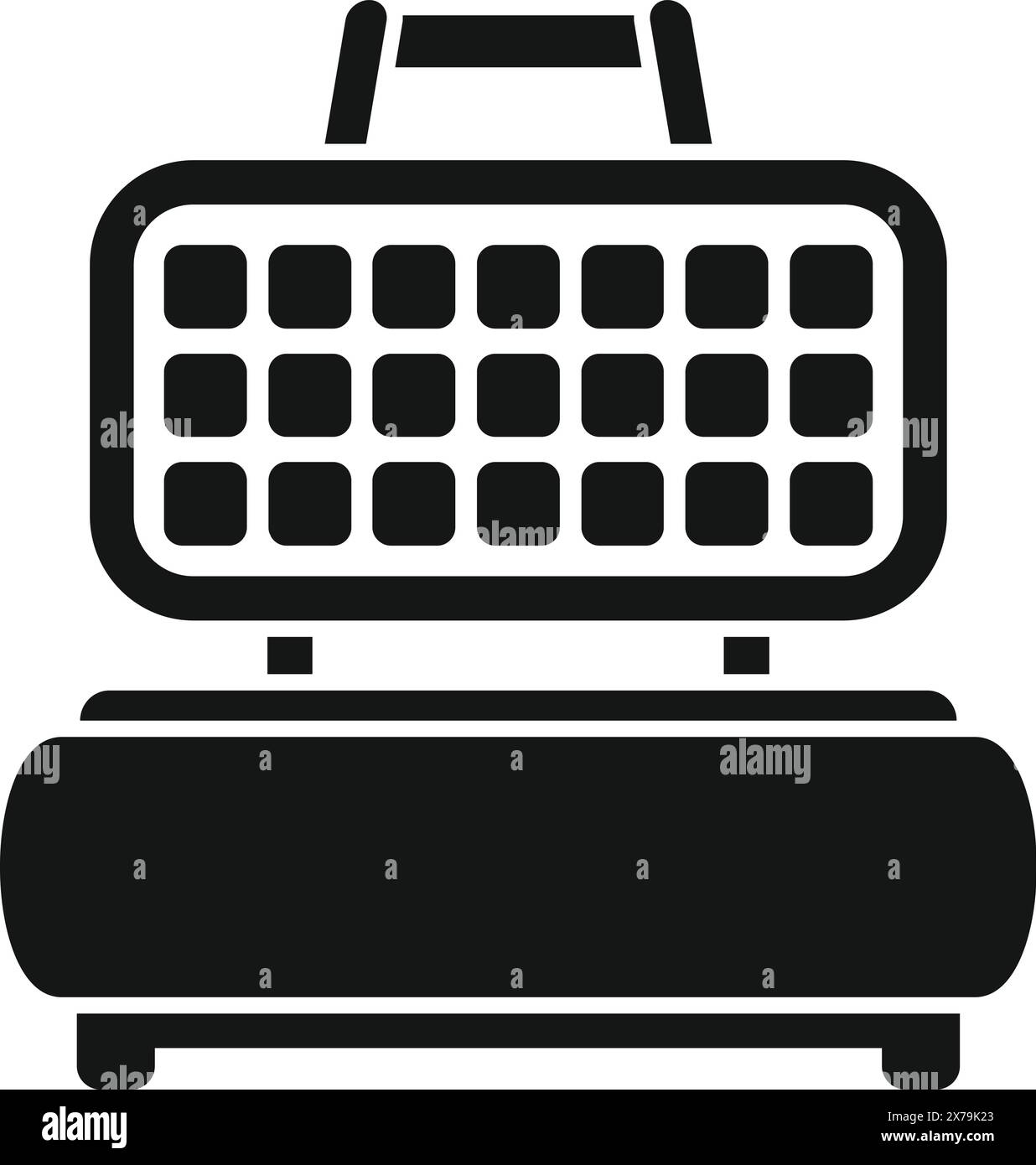 Vektor-Illustration einer Vintage-Radio-Silhouette, perfekt für Icon- oder Logo-Design Stock Vektor