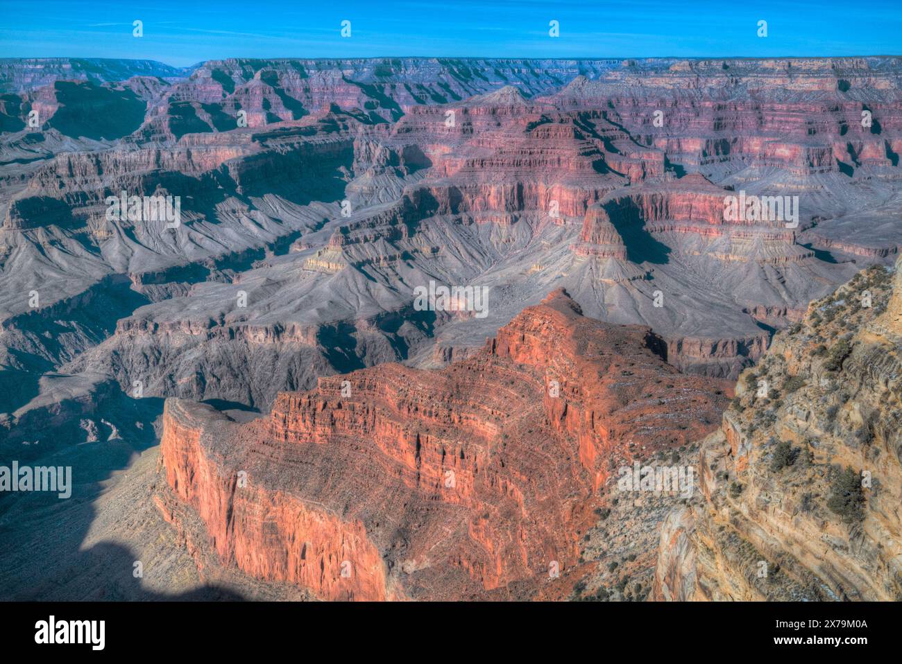 Vom Monument Creek Vista, South Rim, Grand Canyon Nationalpark, UNESCO-Weltkulturerbe, Arizona, USA Stockfoto