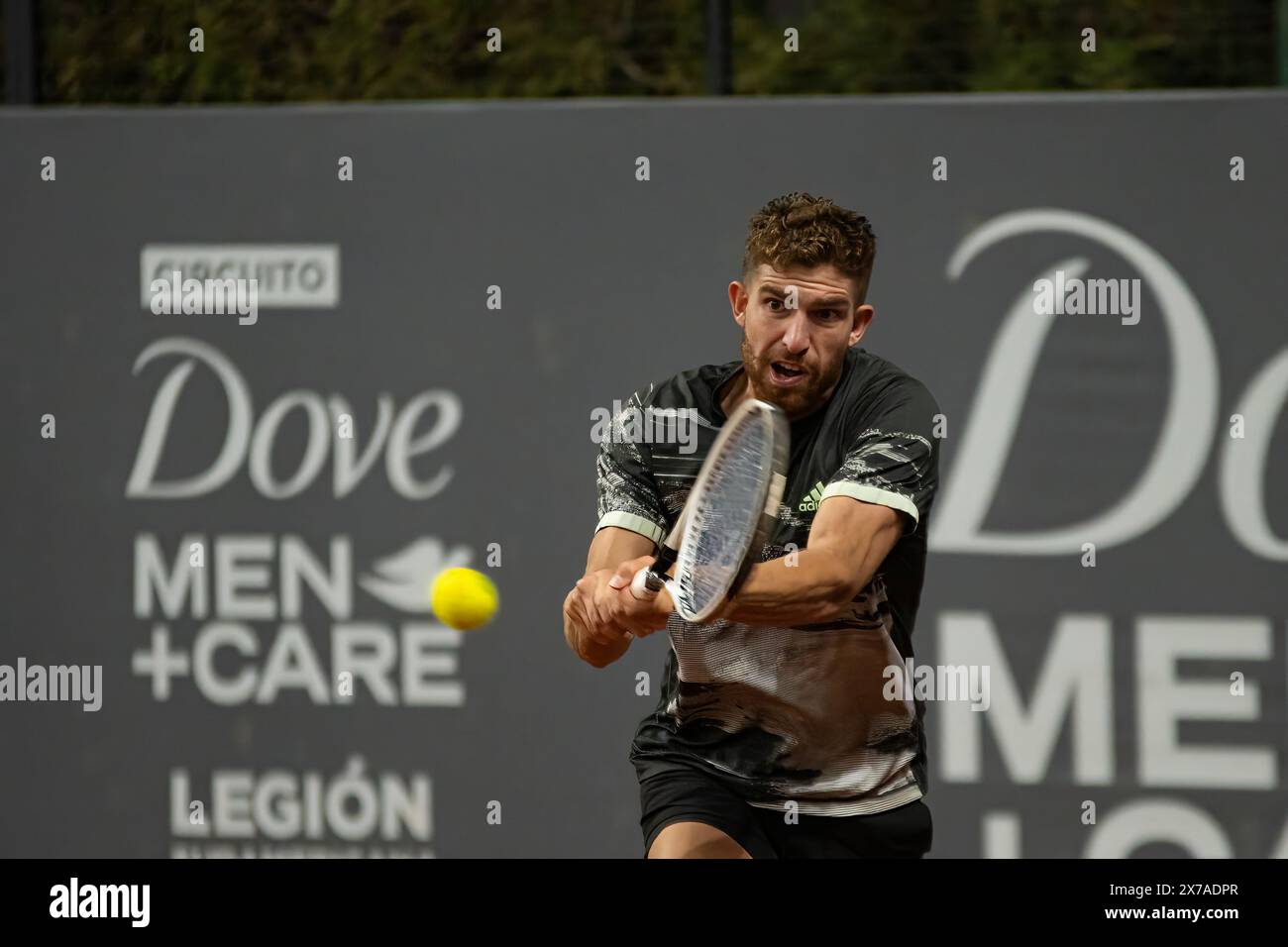 Ignacio Monzon (Argentinien) - Tennis ATP Challenger Tour Corrientes, Dove Men Care Legion Sudamericana. Stockfoto