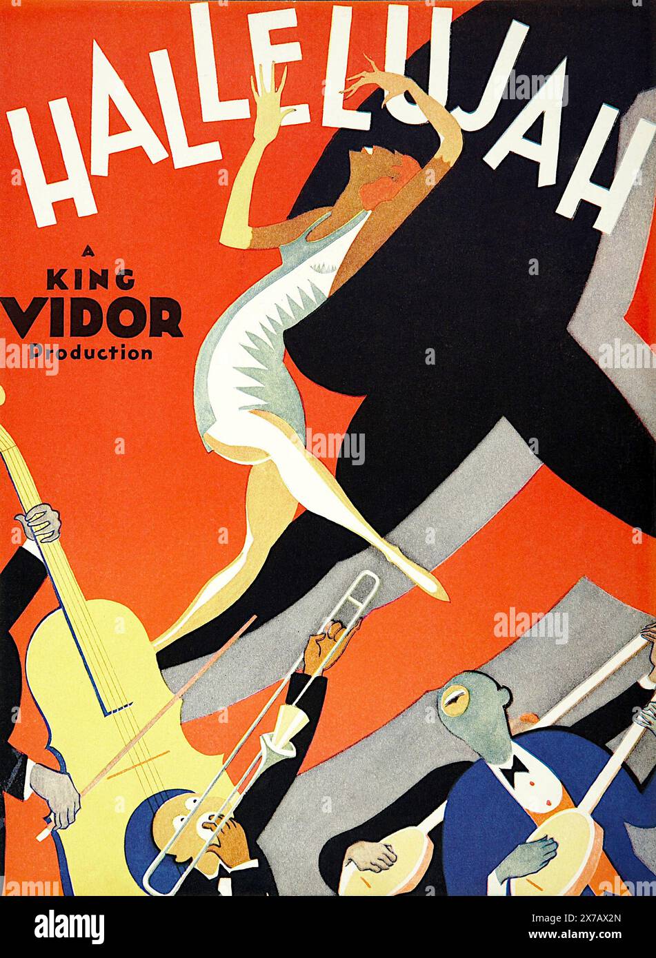 Al Hirschfeld - Anzeigenblatt für den Film Hallelujah aus dem Jahr 1929 Stockfoto