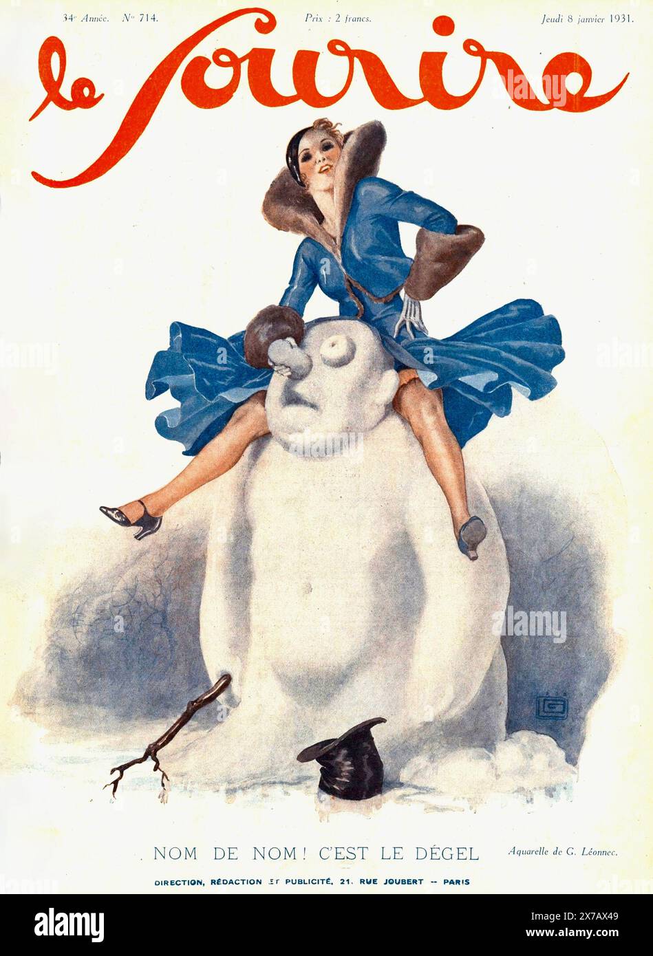 Georges Leonnec - Le Sourire - 1931 Stockfoto
