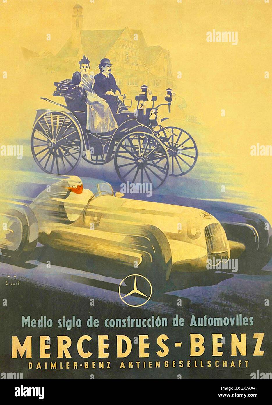 Mercedes Benz. Ein halbes Jahrhundert Automobilbau - 1935 Stockfoto