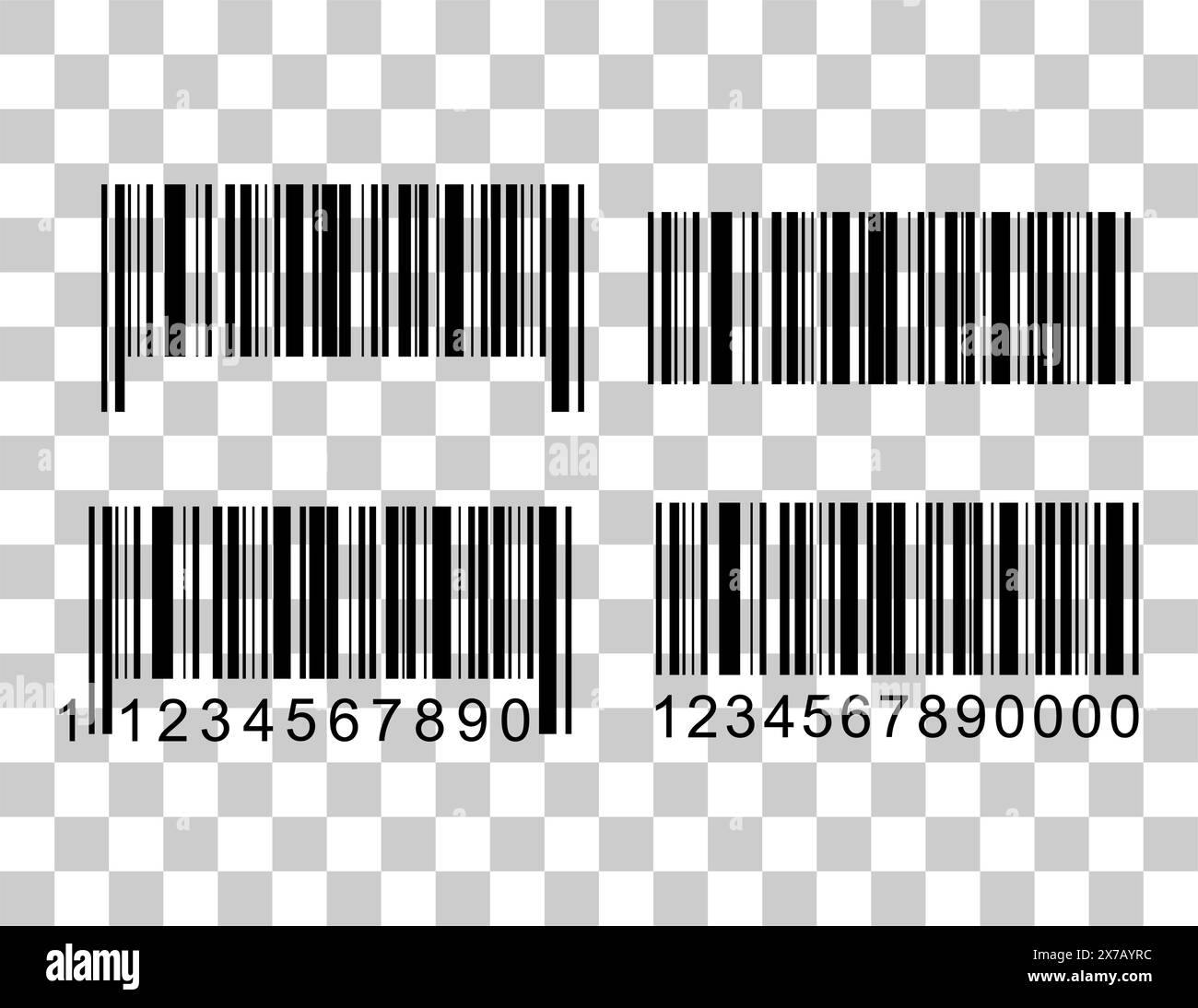 Satz von Barcode-Vektorsymbol. Barcode für flaches Web-Design. Abbildung des Scanners . Stock Vektor