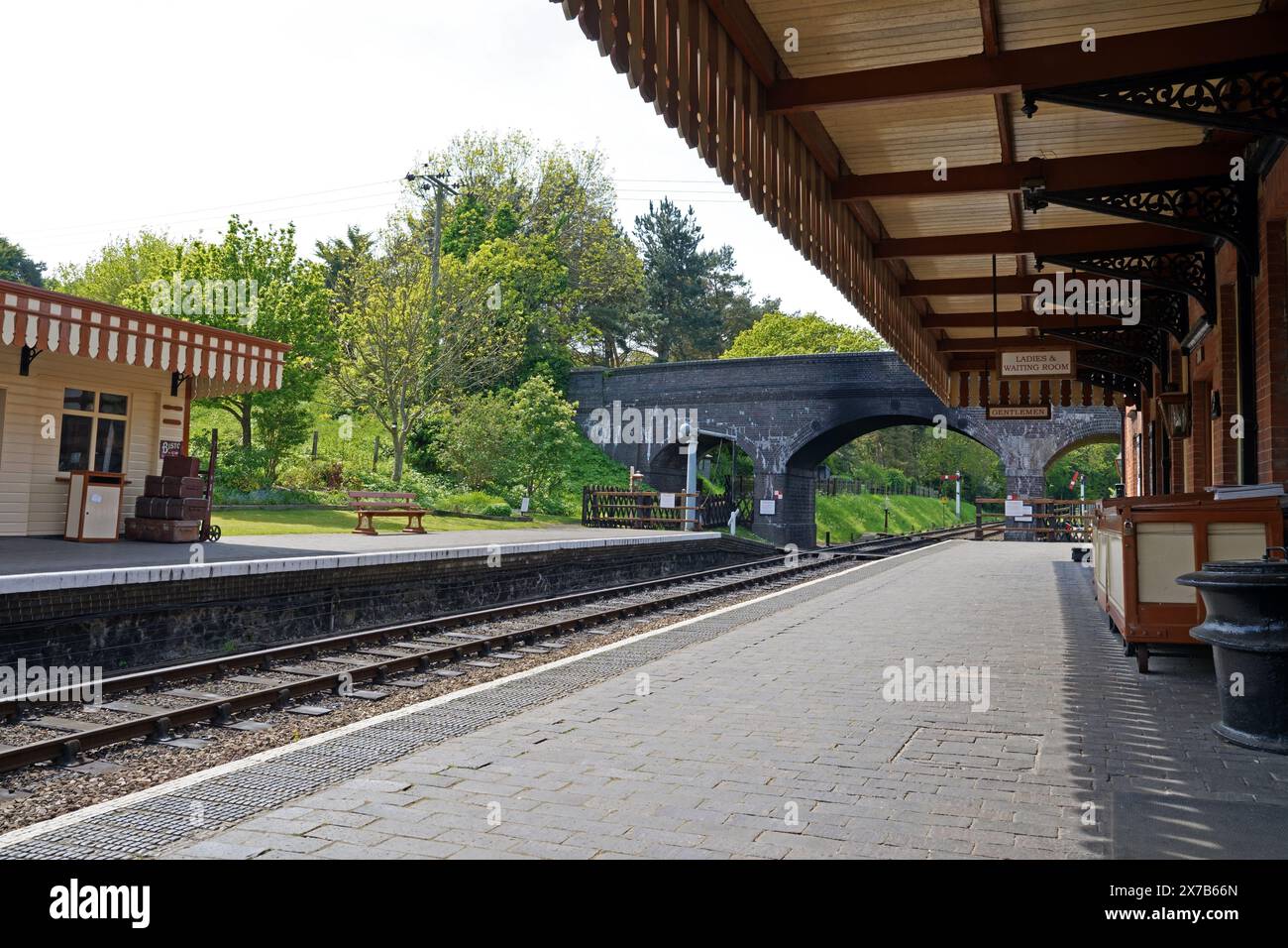 Der zweite Bahnhof Weybourne an der North Norfolk Railway Poppy Line ist denkmalgeschützt. Stockfoto
