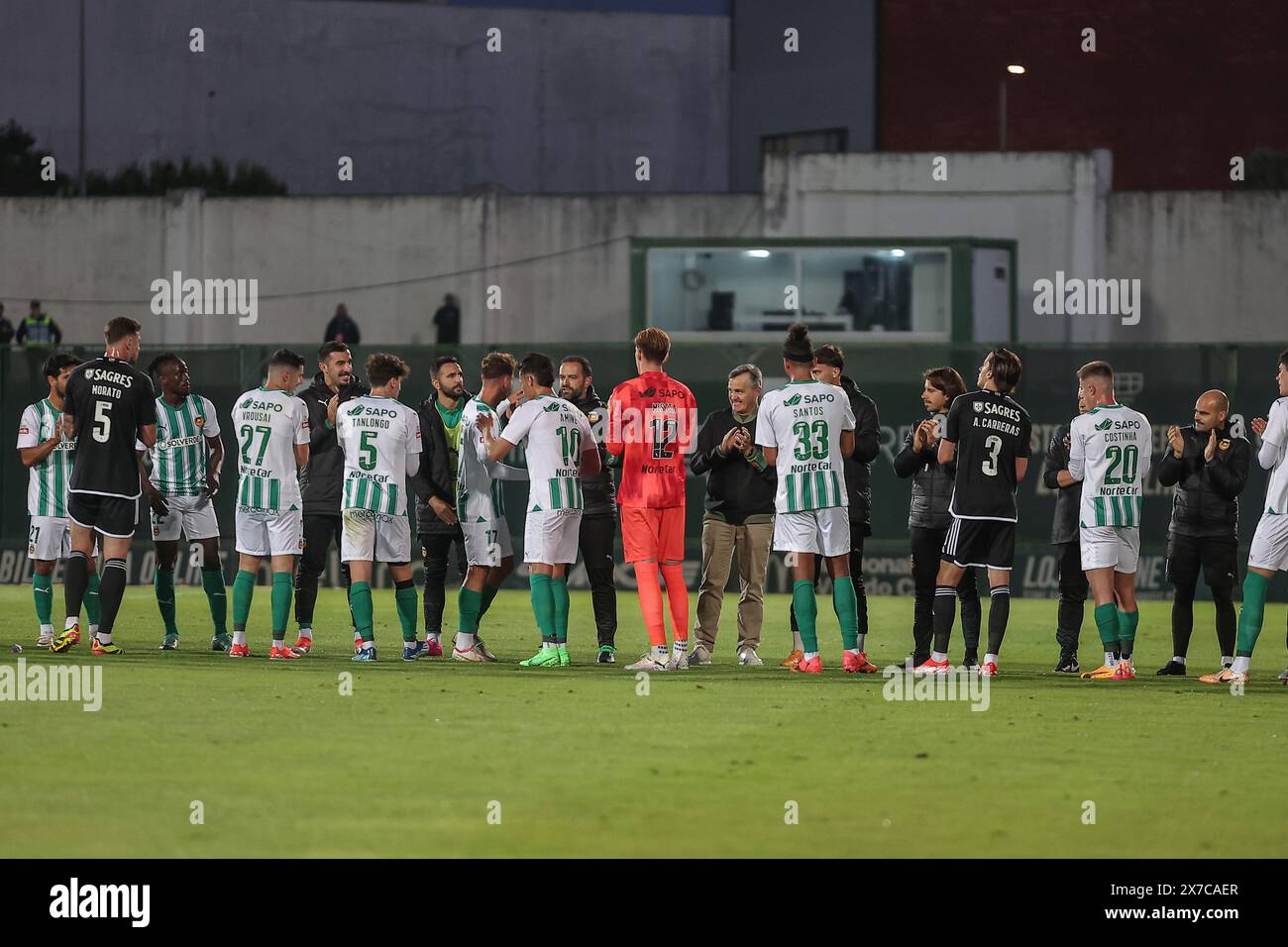 Vila do Conde, 17/05/2024 - O Rio Ave Futebol Clube recebeu esta noite o Sport Lisboa e Benfica no Estádio do Rio Ave F.C. em jogo a contar para a 34ª jornada da i Liga 2023/2024. Ukra (elguereira/ira/Global Imagens) Stockfoto