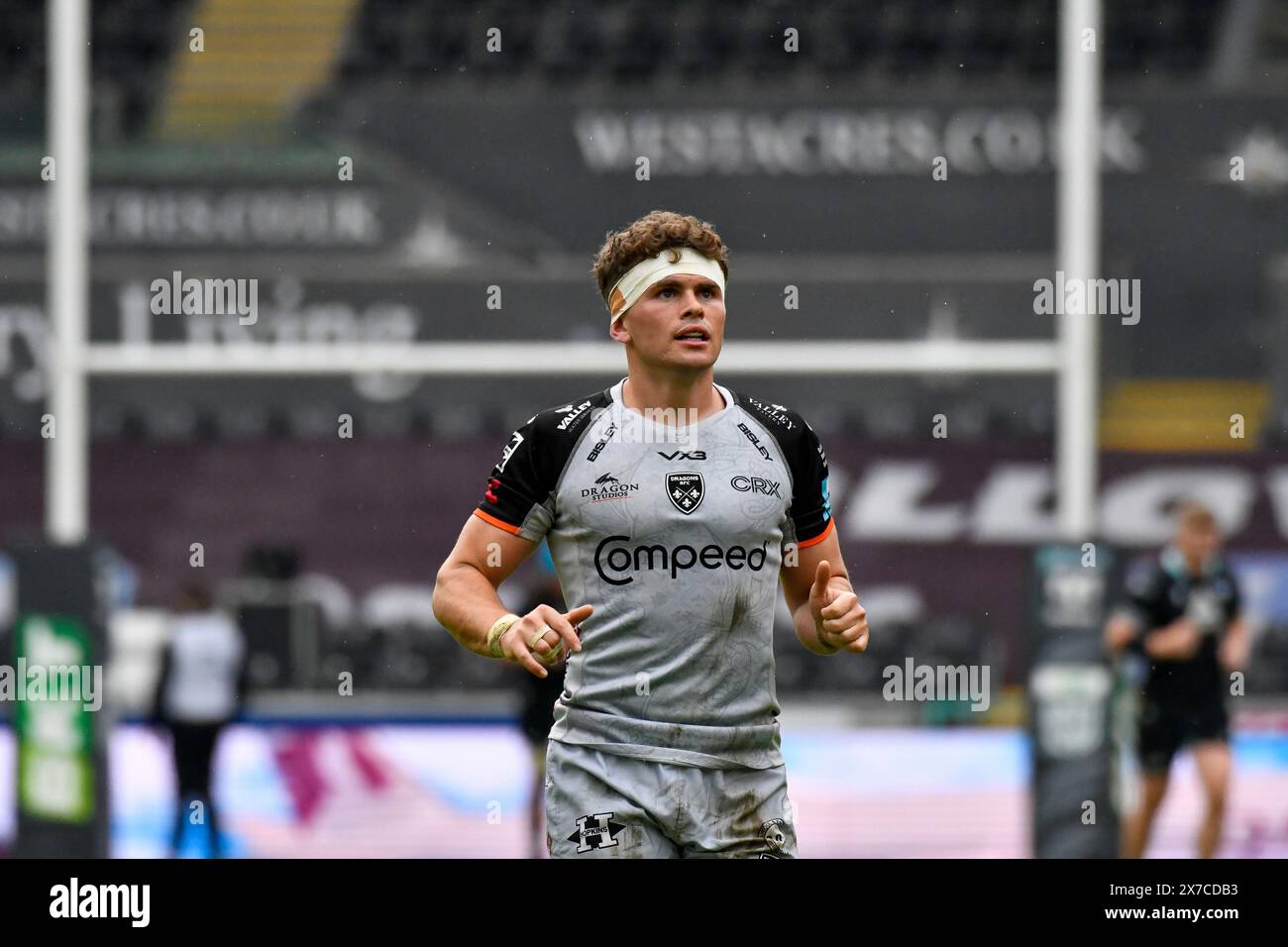 Swansea, Wales. 18. Mai 2024. Will Reed of Dragons RFC während des ...