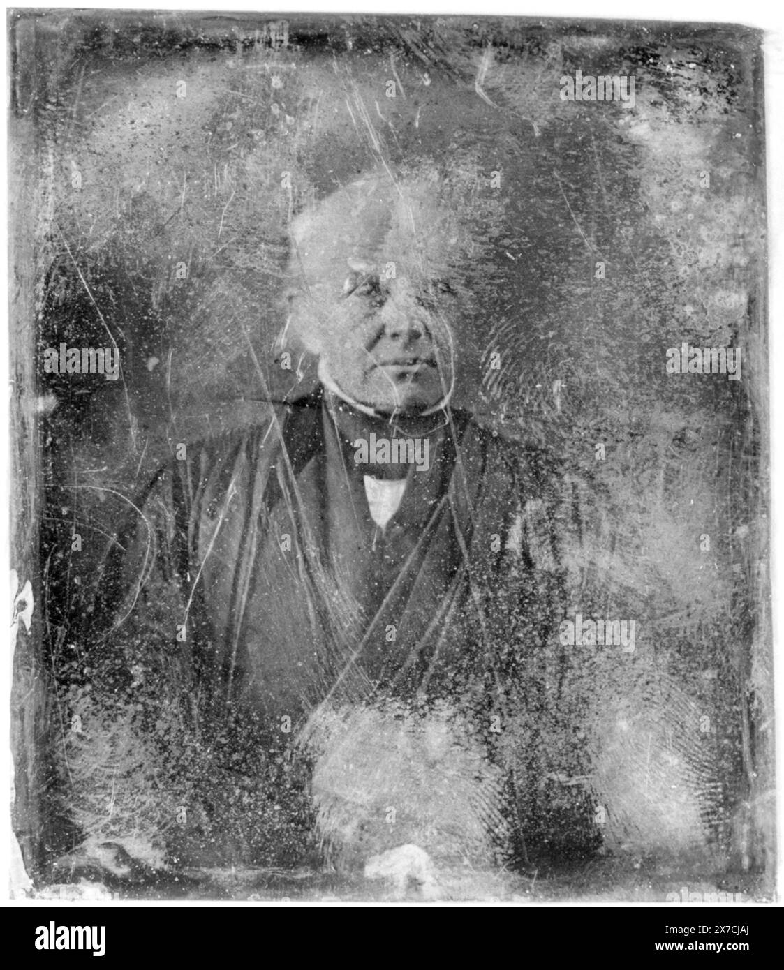 Joseph Story, halblanges Porträt, Vorderseite, auf der Rückseite der Platte verkratzt: 222., Transfer; U.S. war College; 1920. (DLC/PP-1920:46153)., ist Teil von: Daguerreotype Collection , produziert von Mathew Brady's Studio. Geschichte, Joseph, 1779-1845. Stockfoto