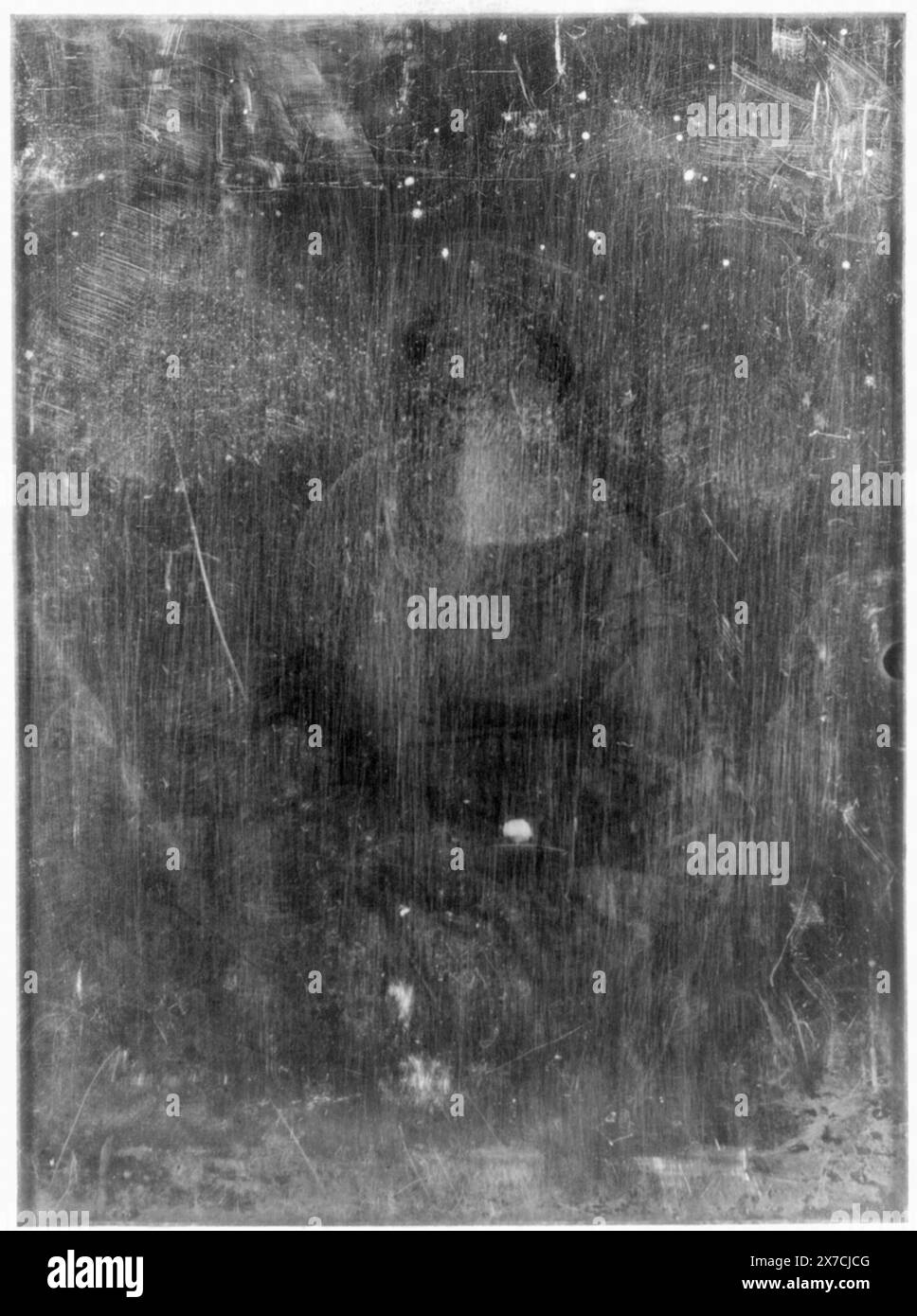 Dolley Madison, Dreiviertelporträt einer Frau, nach vorne gerichtet, sitzend, auf der Rückseite des Tellers zerkratzt: 64., dasselbe Bild wie DAG Nr. 518X., Transfer; U.S. war College; 1920; (DLC/PP-1920:46153). ist Teil von: Daguerreotype Collection , produziert von Mathew Bradys Studio. Madison, Dolley, 1768-1849. Stockfoto