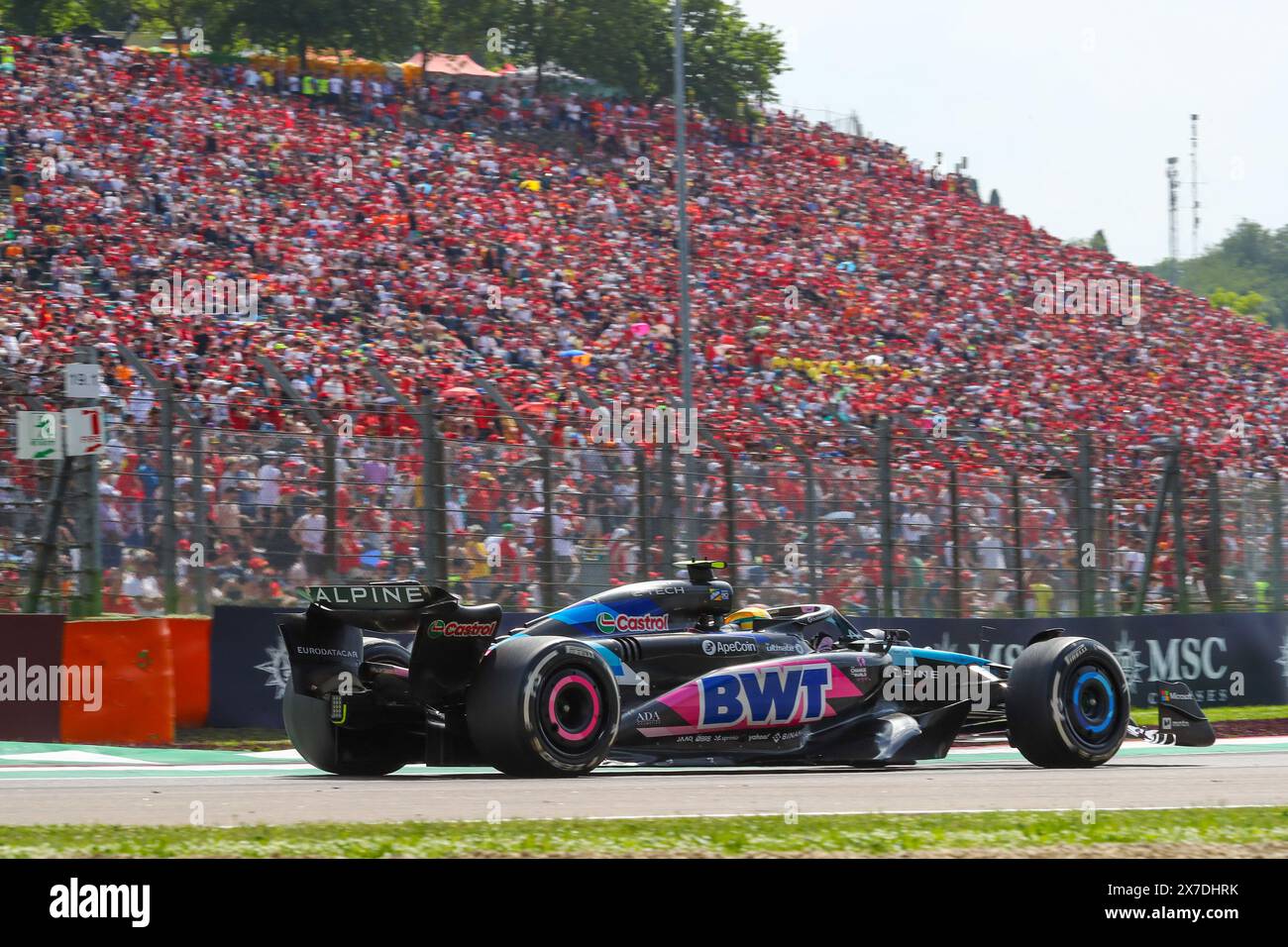 Imola, Bo, ITALIEN. Mai 2024. Pierre Gasly (FRA) - Alpine F1 Team - Alpine A524 - Renault.während der FORMEL 1 MSC KREUZFAHRTEN GRAN PREMIO DEL MADE IN ITALY E DELL'EMILIA-ROMAGNA 2 Autodromo Enzo e Dino Ferrari, Imola (BO) Italien (Bild: © Alessio de Marco/ZUMA Press Wire) NUR REDAKTIONELLE VERWENDUNG! Nicht für kommerzielle ZWECKE! Stockfoto