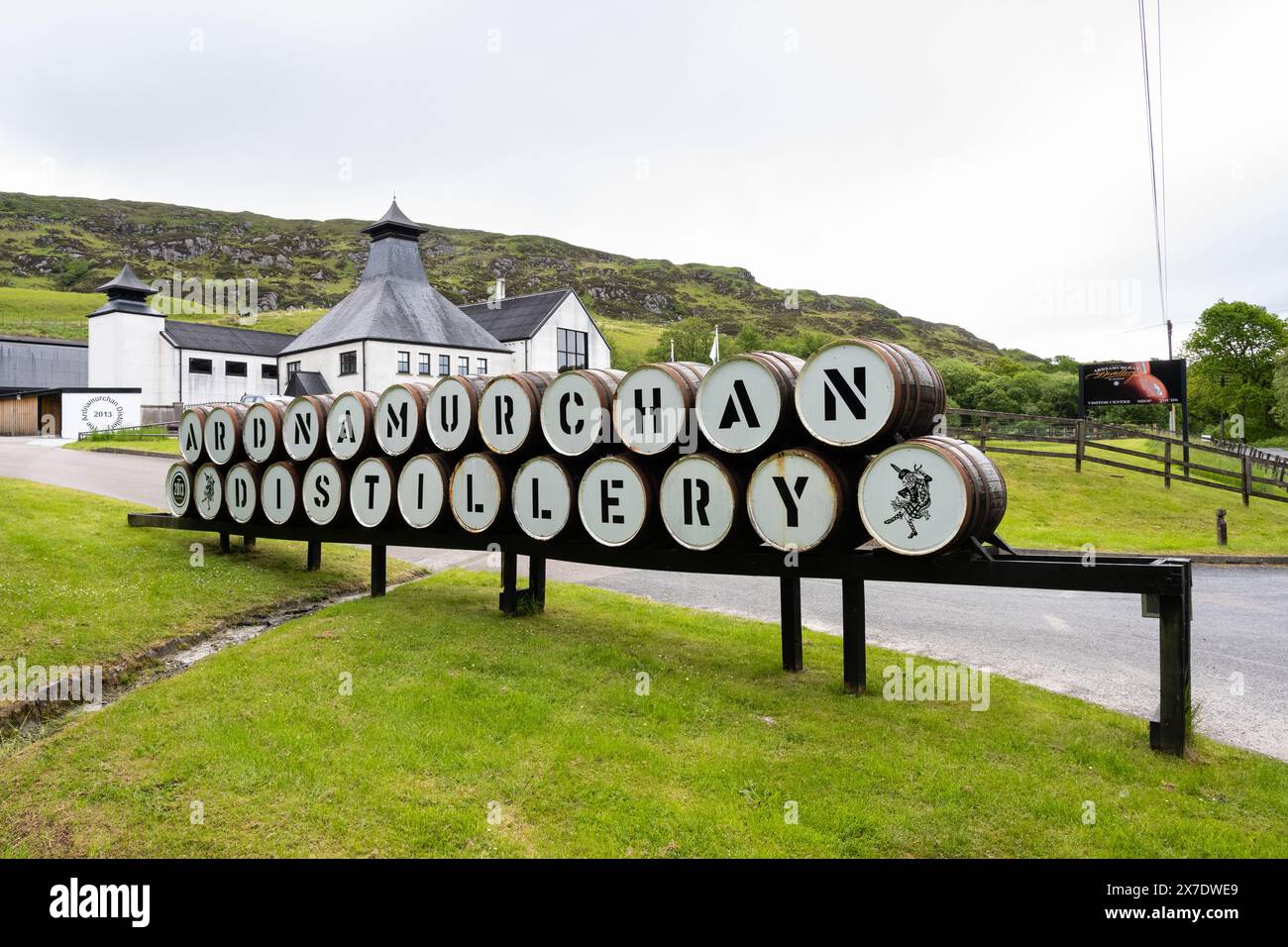 Ardnamurchan Distillery, Ardnamurchan Peninsula, Schottland, Großbritannien Stockfoto