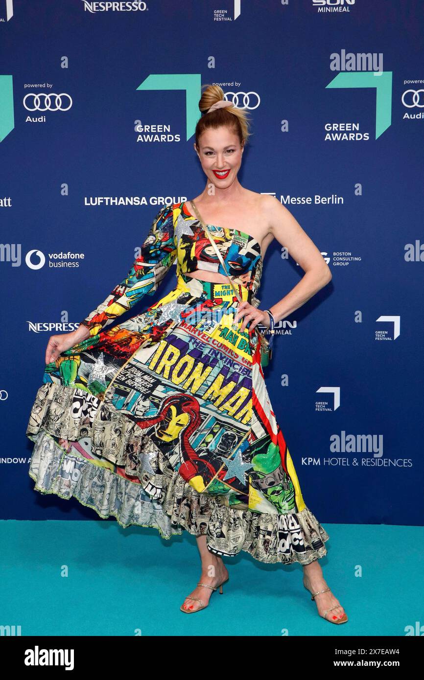 Julia Stinshoff bei der Verleihung der 17. Grünen Preise 2024 auf der Messe Berlin. Berlin, 15.05.2024 Stockfoto