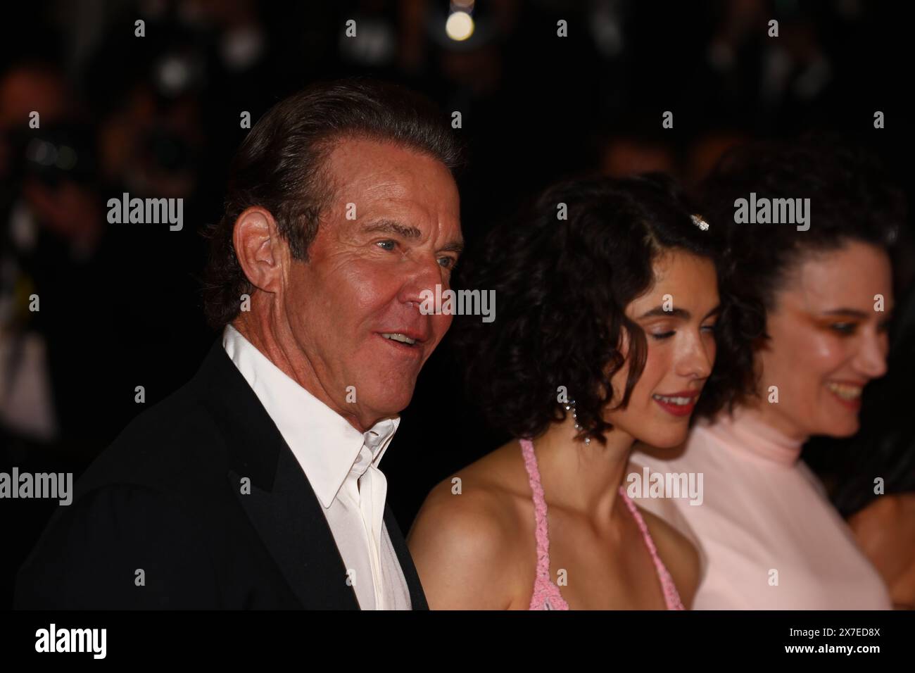 19. Mai 2024, Cannes, Cote D'azur, Frankreich: DENNIS QUAID geht auf dem roten Teppich vor der Premiere von „The Substance“ beim 77. Jährlichen Filmfestival von Cannes im Palais des Festivals in Cannes (Foto: © Mickael Chavet/ZUMA Press Wire) NUR ZUR REDAKTIONELLEN VERWENDUNG! Nicht für kommerzielle ZWECKE! Stockfoto