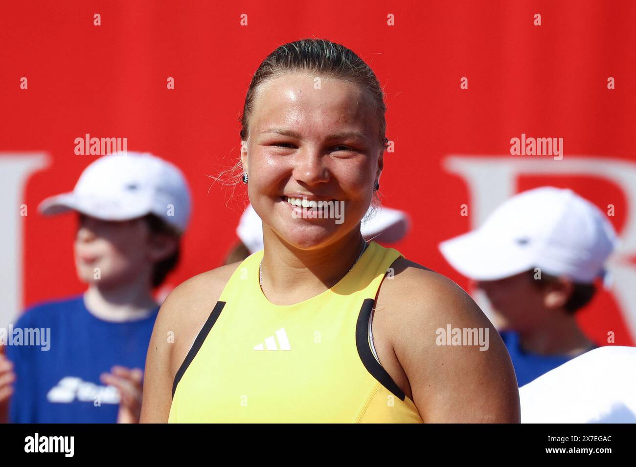 Paris, Frankreich. Mai 2024. Diana Shnaider Siegerin beim Singles Final Match der Trophee Clarins (Clarins Open) WTA125 im Lagardere Paris Racing am 19. Mai 2024 in Paris. Foto: Nasser Berzane/ABACAPRESS. COM Credit: Abaca Press/Alamy Live News Stockfoto