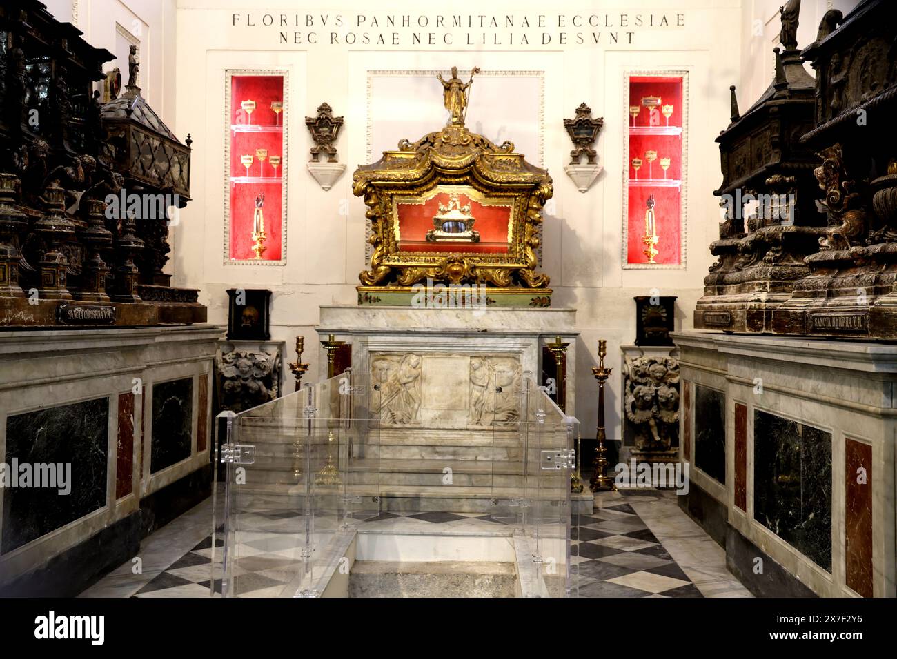 Kapellen der Kathedrale von Palermo in Sizilien Italien Stockfoto