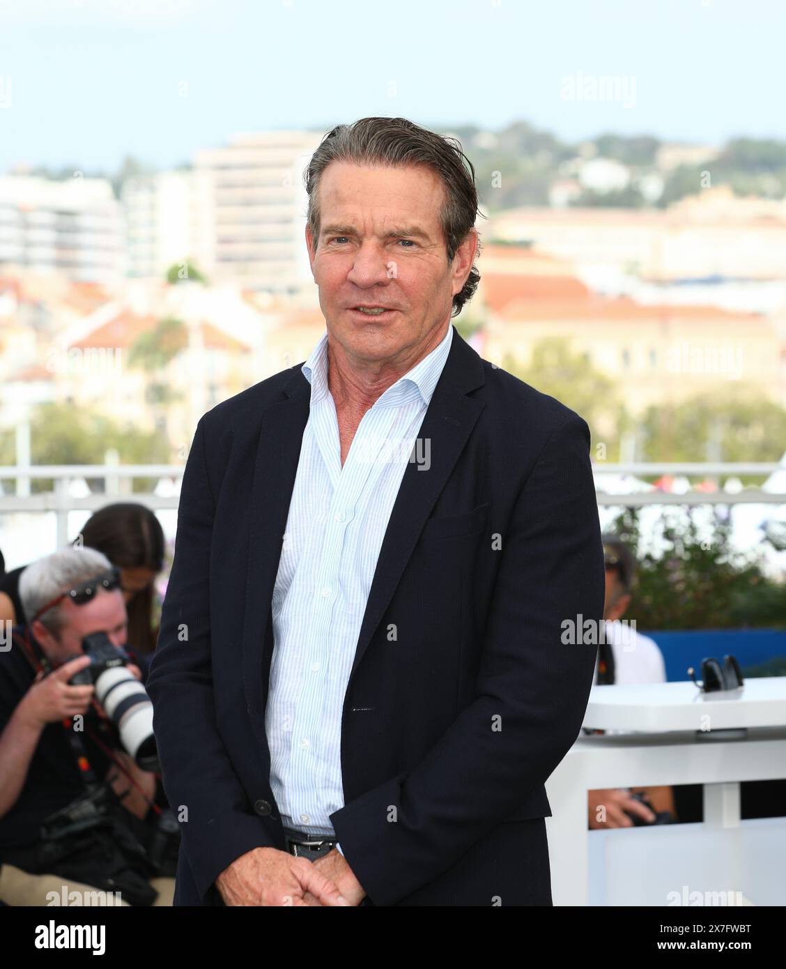 20. Mai 2024, Cannes, Cote D'azur, Frankreich: DENNIS QUAID posiert während des Fotoaufrufs „The Substance“ beim 77. Jährlichen Filmfestival von Cannes im Palais des Festivals in Cannes (Foto: © Mickael Chavet/ZUMA Press Wire) NUR ZUR REDAKTIONELLEN VERWENDUNG! Nicht für kommerzielle ZWECKE! Stockfoto