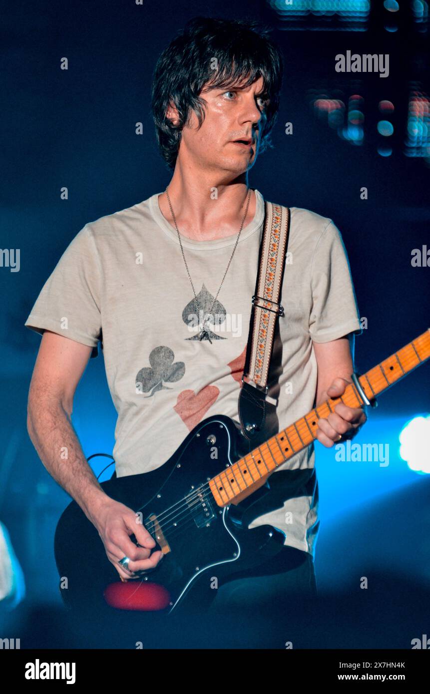 John Squire - The Stone Roses, V2012, Hylands Park, Chelmsford, Essex, Großbritannien - 18. August 2012 Stockfoto