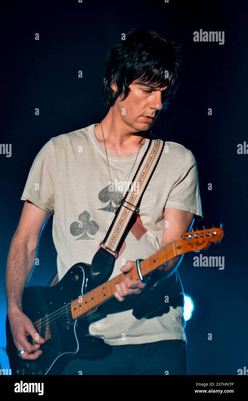 John Squire - The Stone Roses, V2012, Hylands Park, Chelmsford, Essex, Großbritannien - 18. August 2012 Stockfoto