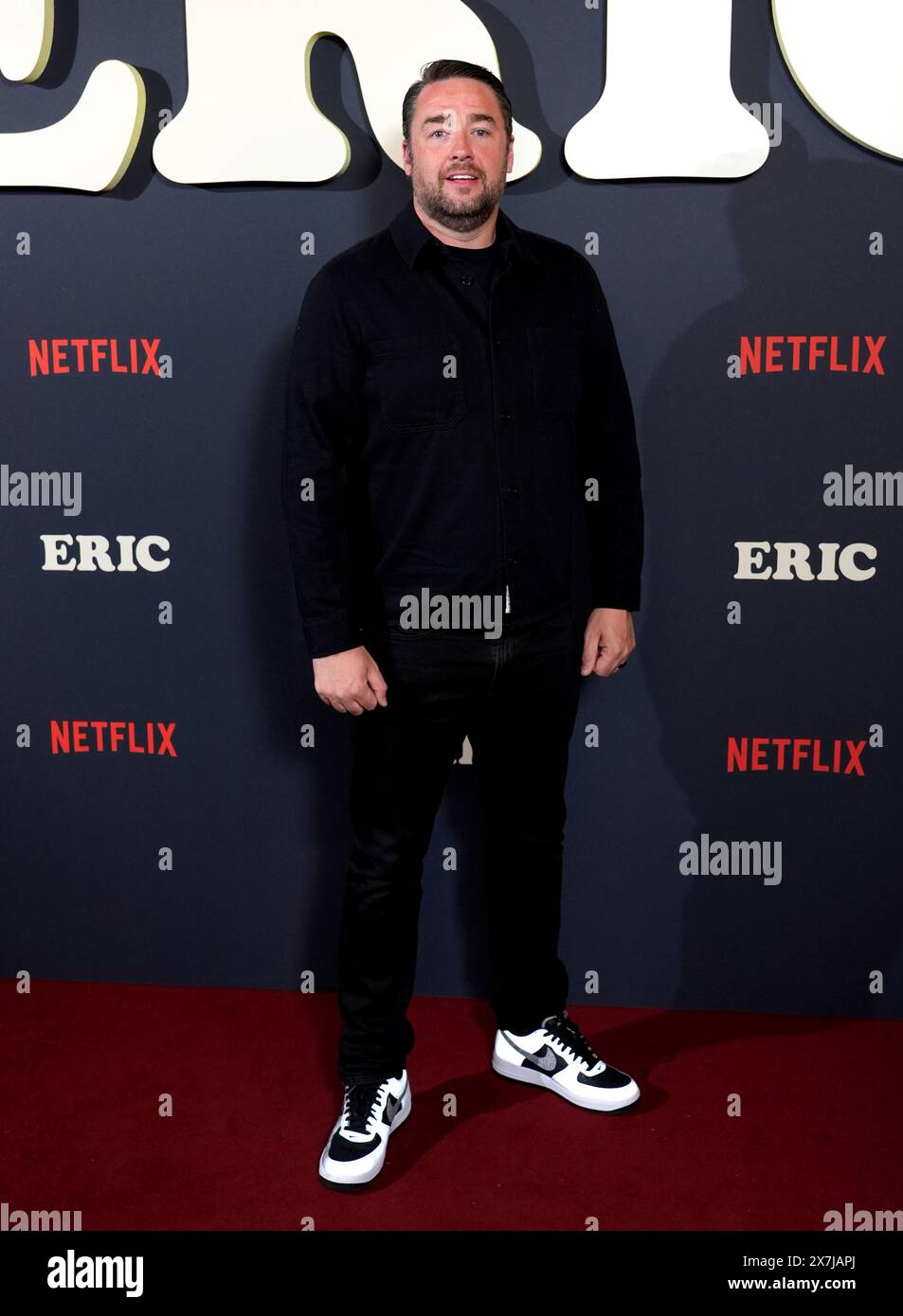 Jason Manford besuchte die britische Premiere der Netflix-Serie Eric im Ham Yard Hotel in London. Bilddatum: Montag, 20. Mai 2024. Stockfoto