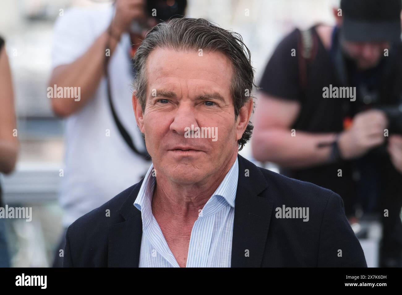 Cannes, Frankreich. Mai 2024. Dennis Quaid posiert beim Photocall für die Substanz während des 77. Festivals de Cannes. Foto von Julie Edwards./Alamy Live News Stockfoto