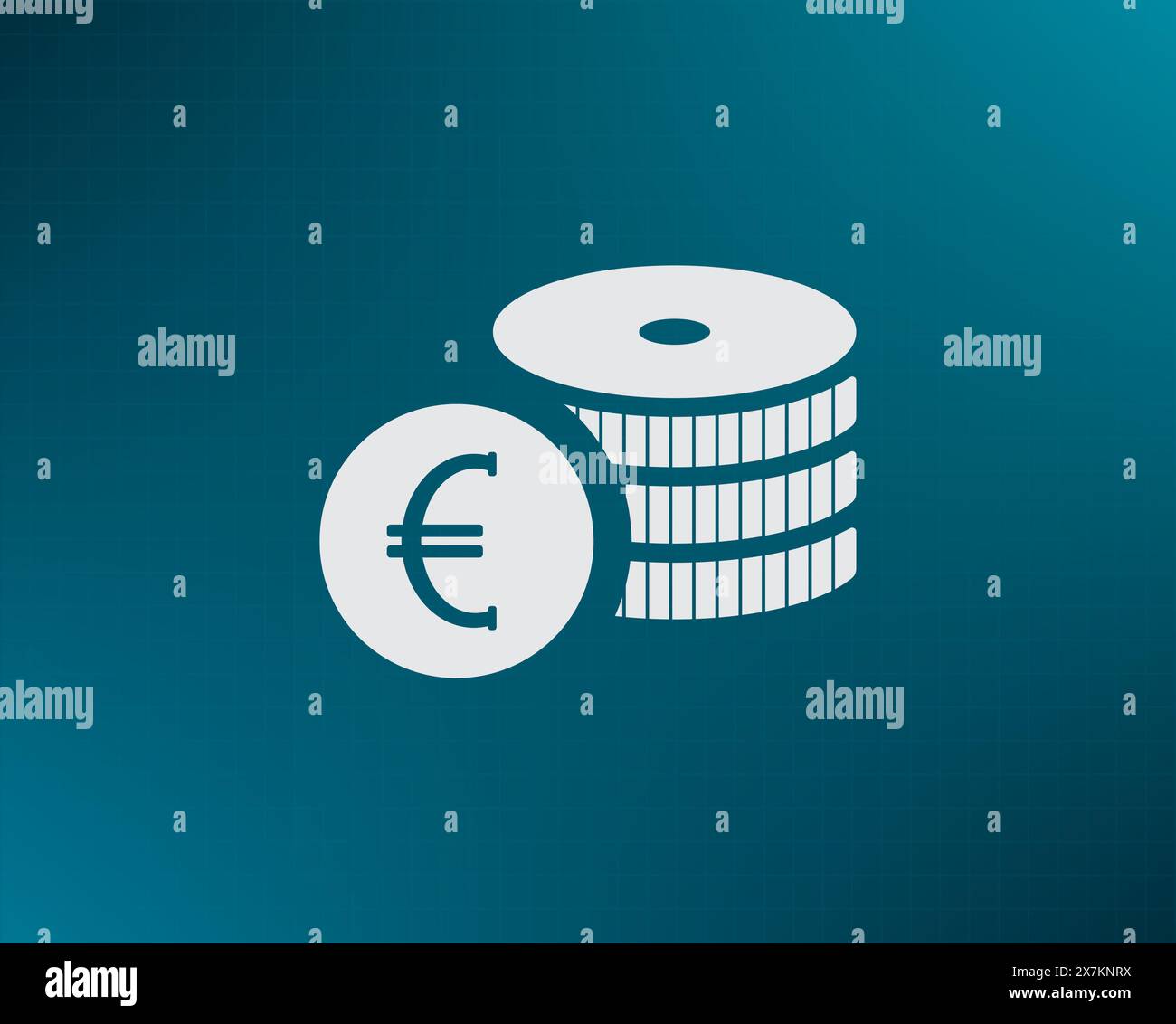 Geld, Münzen, Vektor-Ikone Stock Vektor